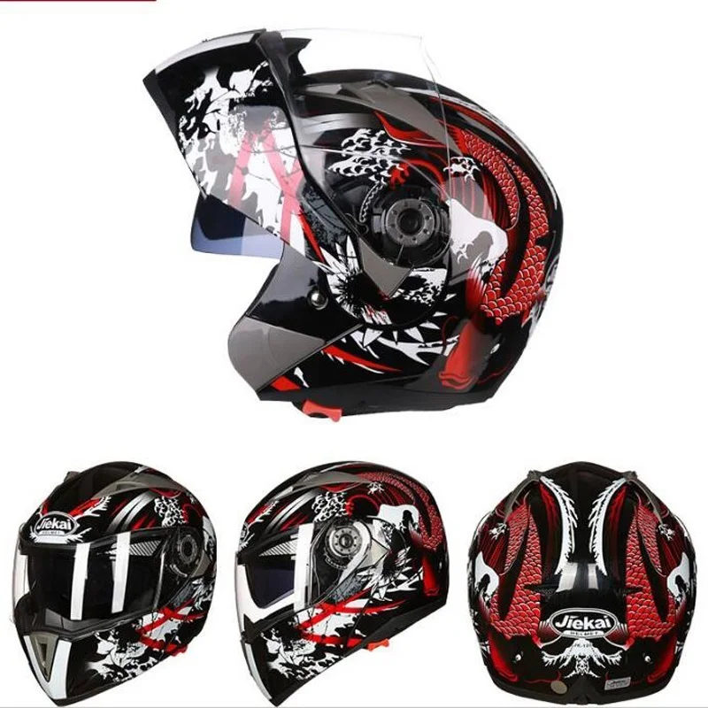 Новинка 2019 года! Защитная задняя крышка для мотоцикла JK105 ABS Flip Up cascos de motocicle|Шлемы|