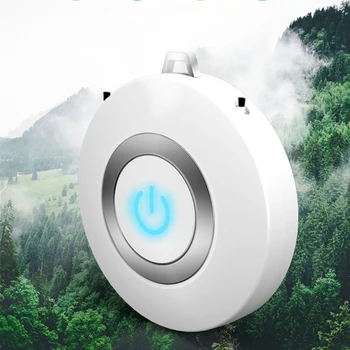 

Portable Wearable Air Purifier Necklace Mini USB Air Cleaner Negative Ion Air Freshener with