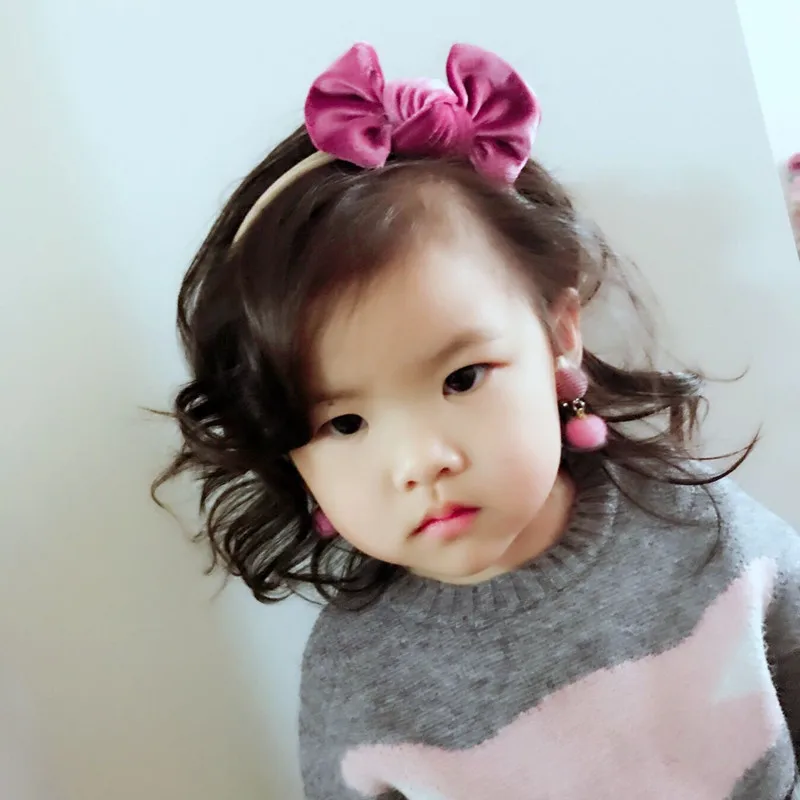 Обруч для волос вельветовый с бантом 10 шт./лот | Детская одежда и обувь