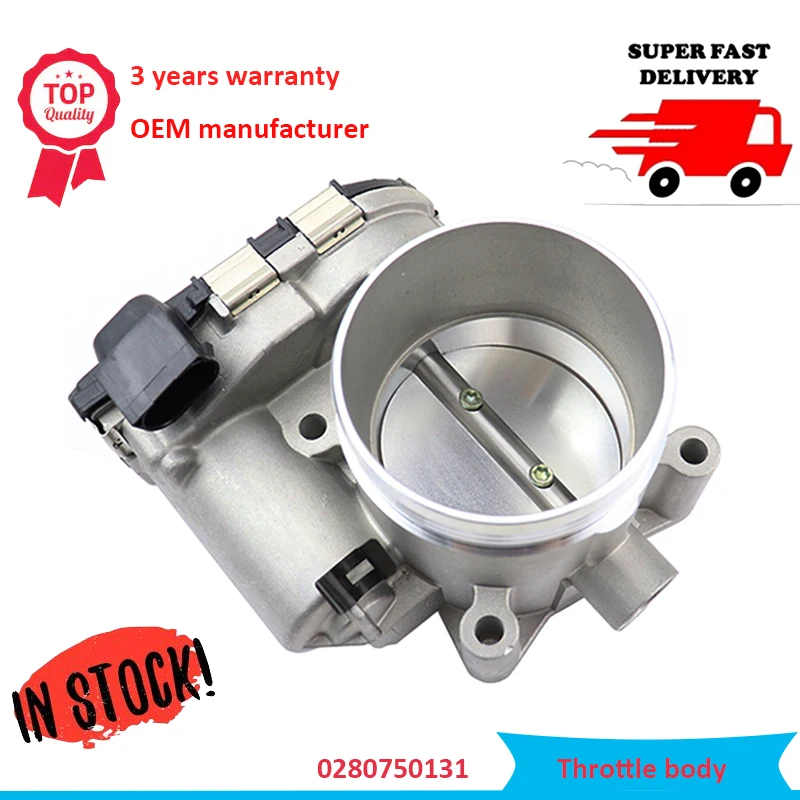 Brand New Throttle Body Assy 0280750131 with Motor and TPS For Volvo C70 V70 S80 XC90 OE 8677867 30711554 30711553 0280750103