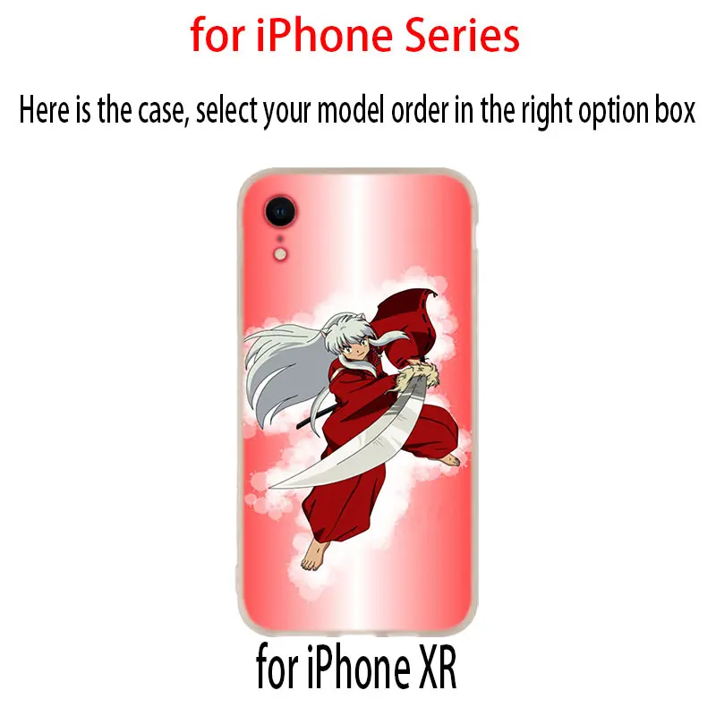 Мягкий чехол для iPhone 12 11 Pro X XS Max XR 8 7 6 Plus 5s SE 2020 S 1 Mini Cover Inuyasha Japan Anime|Бамперы| |