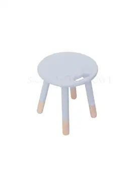 

Pocky Children's Small Bench Baby Chair Morandi Shu Color Portable Good Mobile