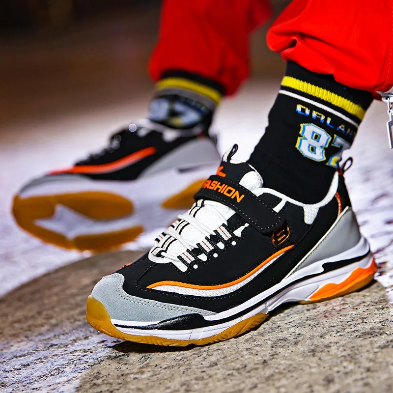 

BOY'S Athletic Shoes 2019 New Style Fashion Autumn And Winter Leather Comfortable Shoes CHILDREN'S Shoes Big Kid Boy Daddy Shoes