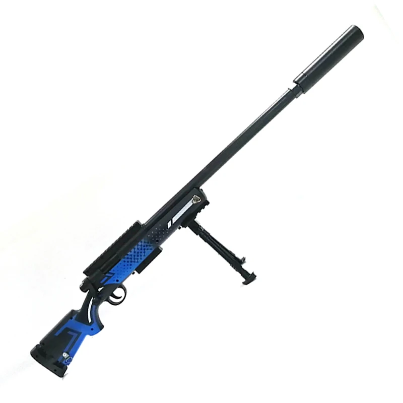 Игрушечное оружие AWM снайперская винтовка пистолет Kar 98K M24 мини длинная безопасная водяная пуля игры стрельба тишина пневматическое оружие мягкий полный аксессуар - Цвет: M24 mini