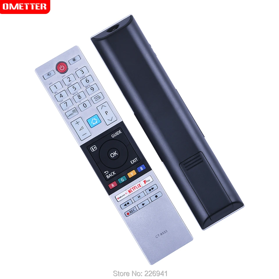 ALLIMITY CT-8528 Télécommande remplacée pour Toshiba 4K UHD HDR TV 49T6863DA 43V5863DG 32L3863DG