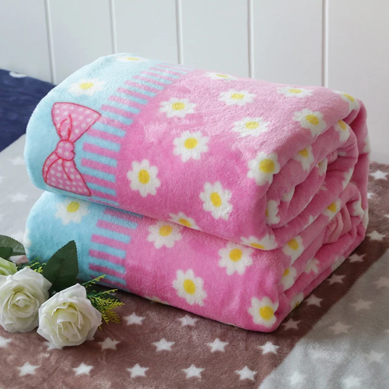 Sheet Bedspread Sofa Plaid Throw Light Thin 70*100cm Micro Plush Fleece Blankets Soft Warm Coral Fleece Blanket Winter-3