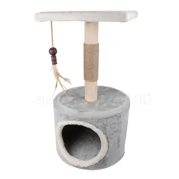

Cat climbing frame small cat scratching post nordic wind sisal cat toy wear-resistant grinder cat supplies