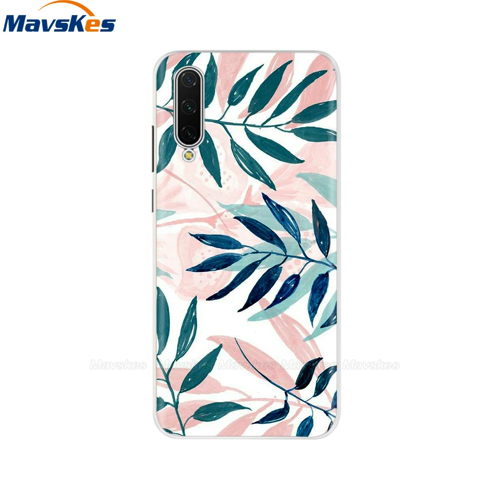 Для Xiaomi mi A3 чехол mi A3 Lite чехол с цветочным бампером Мягкий силиконовый чехол из ТПУ для Xiaomi mi A2 Lite чехол mi A2 защитное покрытие - Цвет: 9