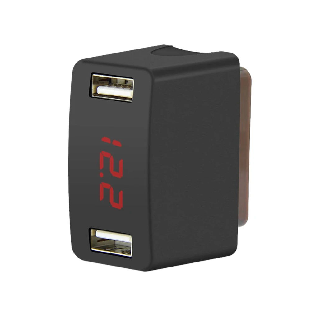 

Car charger MINI USB charging interface Support 12/24V LED display battery voltage