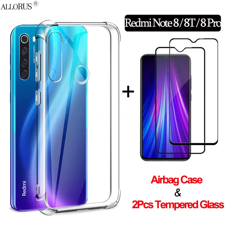 3 в 1 защитное стекло бронь на Xiami Redmi Note 8 Pro 8T чехол для редми 8про чехлы т xiaomi note 8t
