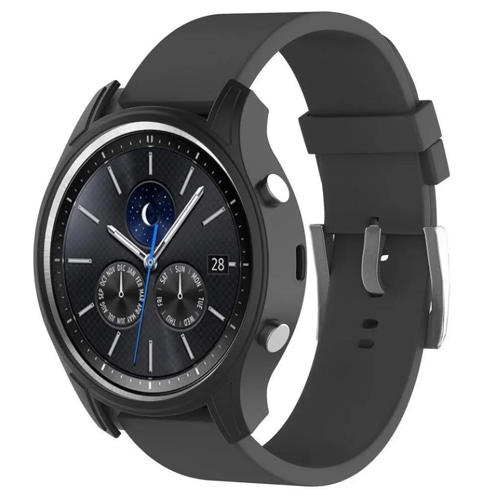 Силиконовый чехол для samsung gear S3 Frontier/Классический мягкий тонкий чехол для Galaxy Watch 42 мм/46 мм бампер светильник аксессуары