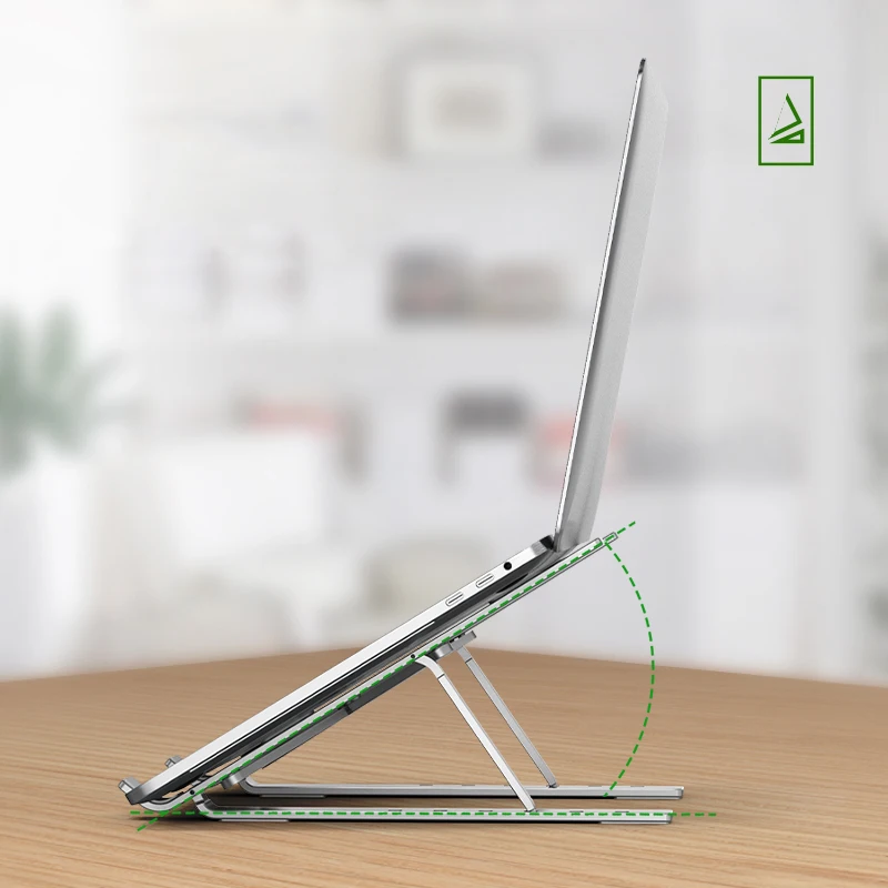  Adjustable Laptop Stand Foldable Notebook Stand Holder For Macbook Lapdesk Portable Aluminum Alloy 