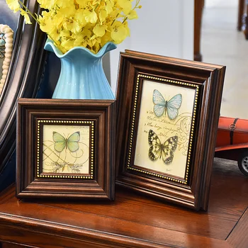 

Old Time Style Vintage Photo Frames For Table 4"7"10" Environmental Picture Frames Home Decorations Quality Frames porta retrato