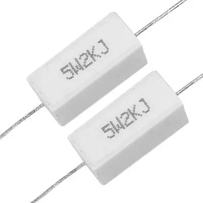 5W ватт 2K Ом 5% Керамические цементные Силовые резисторы x10pcs
