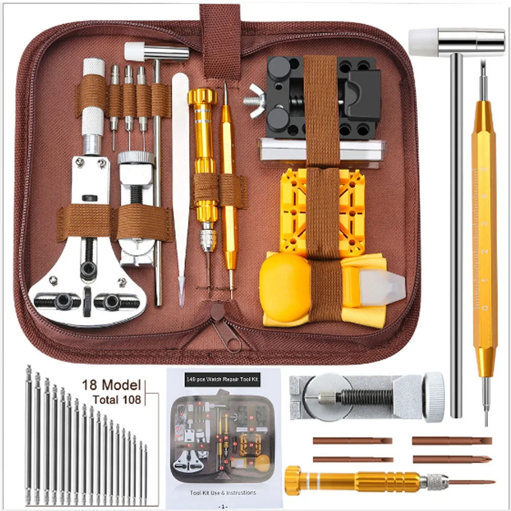 

Watch Tools Watch Opener Remover Spring Bar Repair Pry Screwdriver Clock Watch Repair Tool Kit Watchmaker Tool Parts