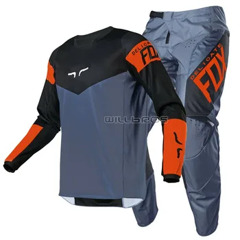 

New 2021 Delicate Fox ATV UTV 180 Revn MX Gear Set Motorcycle Motocross Racing DH MTB Enduro Bike Cycling Jersey Pants Combo
