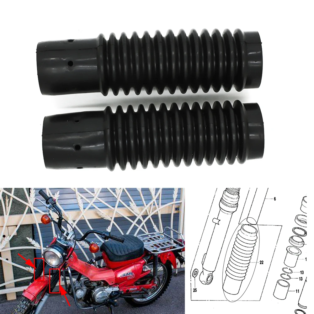 Motorcycle Fork Boots Gaiters Shock Absorber Cover Boot Set For Honda