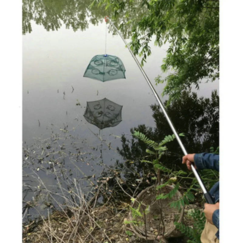 Portátil dobrado Rede de Pesca, rede de