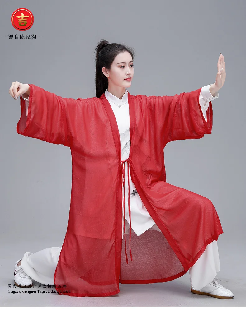 Женский Hanfu Taiji наборы одежды костюм Тан кунг-фу изысканный элегантный тай-чи из трех предметов одежды боевых искусств шаль чернильная живопись