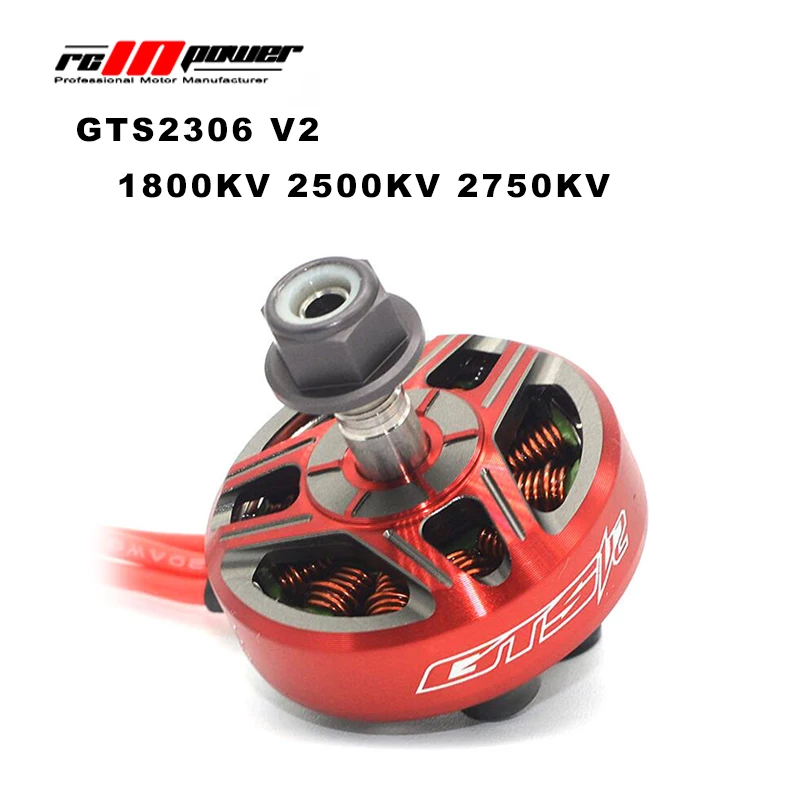 

RCINPOWER GTS2306 V2 1800KV 2500KV 2750KV 3-5S Brushless Motor For RC Models Multicopter Frame Props Part Accs