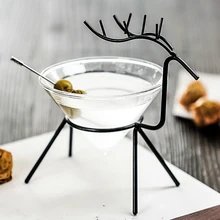 В трех цветах палевый Железный прозрачный стеклянный креативный коктейльный бренди водка стеклянный Ресторан Бар холодный лед для напитков чашка для крема