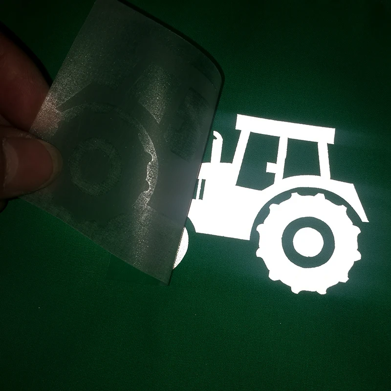 Silver iron on Reflective Vinyl HTV Sheet Stickers for Clothing Fabric Tape Heat transfer Vinyl Film DIY
