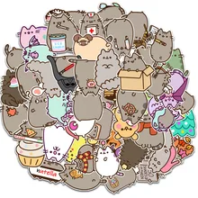 

10/30/50pcs Cute Chunky Cat Graffiti Stickers Decorative Stationery Scrapbook Notebook Phone Diary Waterproof Kids Sticker Toy