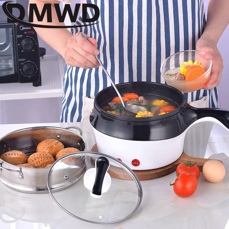 DMWD Многофункциональный Электрический двухслойный горячий горшок мини лапша