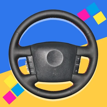 

Auto Braid On The Steering Wheel Cover for Kia Borrego 2008-2015 DIY Hand Stitched Car Braiding Interior Accessories Car-styling