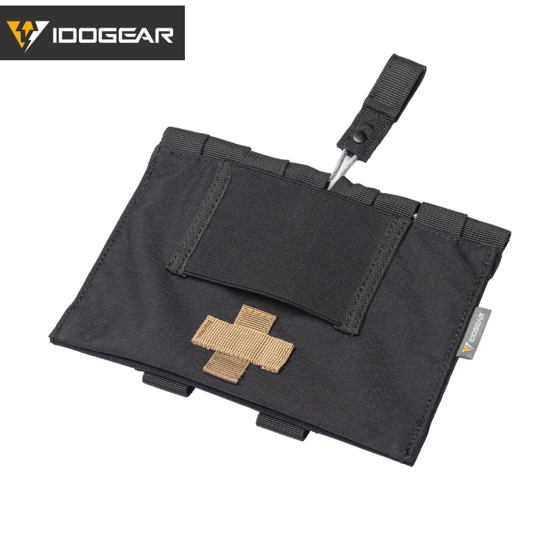 Black IDOGEAR Тактический медицинский мешочек Органайзер аптечка сумка MOLLE 9022B медицинское аварийное оборудование страйкбол охота 3548 - Цвет: Black