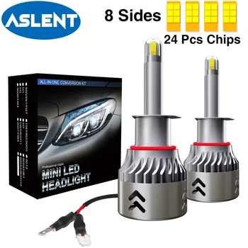 

2pcs Upgrade 60W 3D LED H1 H7 H3 H8 H11 9005 HB3 9006 HB4 Car LED Headlight Bulbs with CSP Chips Auto Lamp 12V car accessories