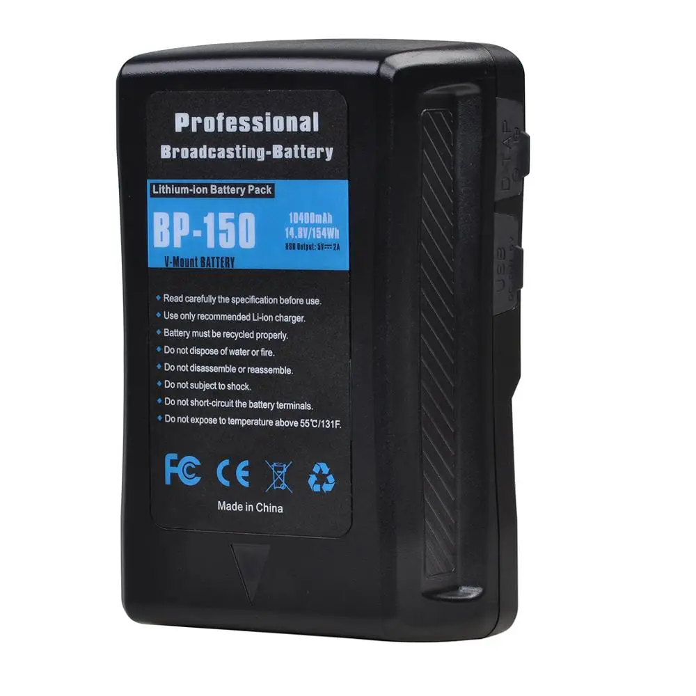 Trava de Bateria Li-íon com Montamento em v Câmera de Vídeo Led para Câmera Lâmpada Sony Bateria bp Fotografia Filmadora 154wh 14.8v - Image 2
