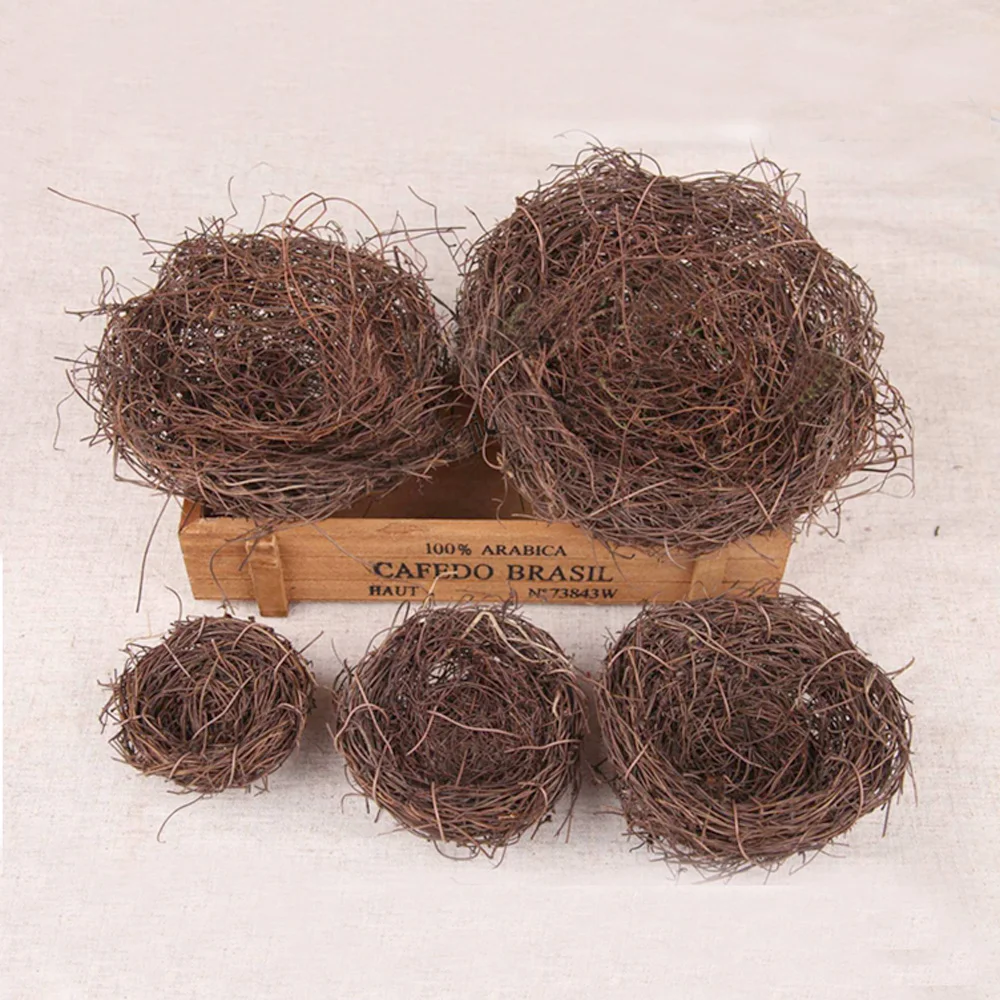 

3pcs Hand-made rattan weaving bird's nest