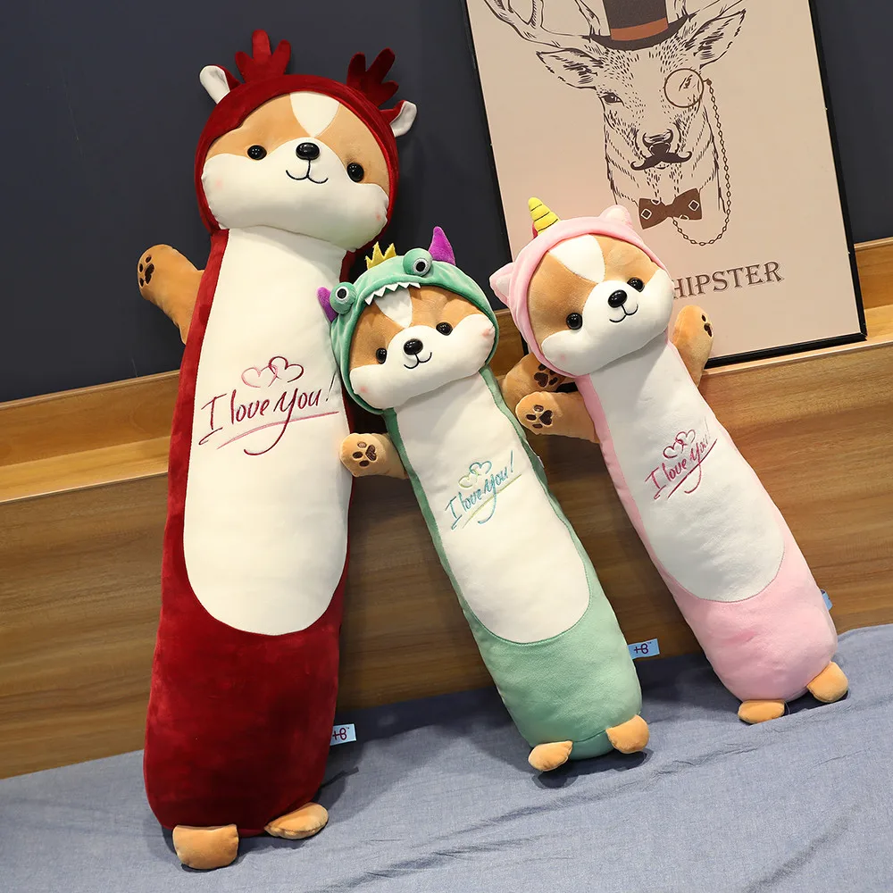 110/90/70 см огромная Подушка хомяк длинный Поддержи Plushie игрушка мягкие преобразования Единорог, динозавр Подушка детская подушка для сна