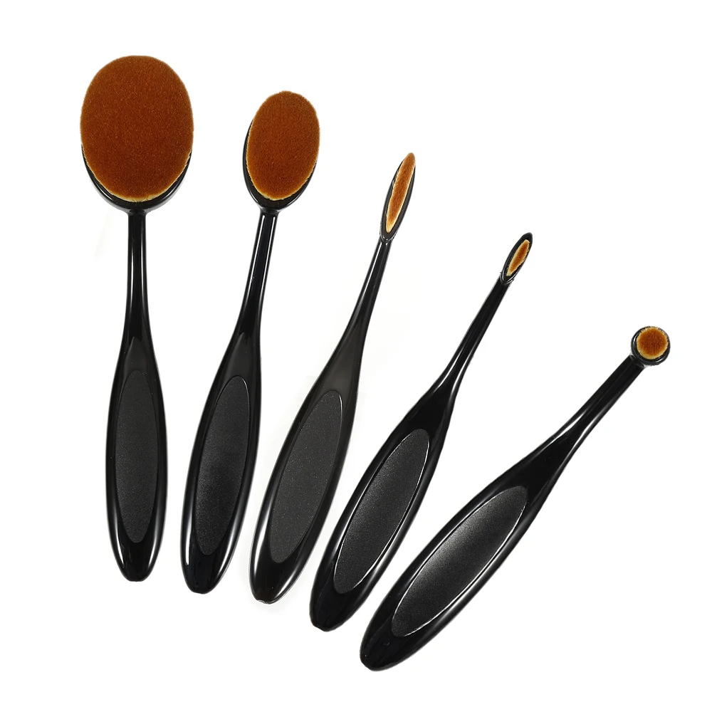 

1 PC New Toothbrush Oval Shape Makeup Brush Foundation Brush Concealer Powder Make up Blushes Cosmetic Tool