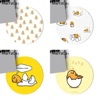 

MaiYaCa lazy egg Beautiful Anime round Mouse Mat Game Mouse Pad round mouse Mat Anti Slip gaming Mousepad 22x22cm