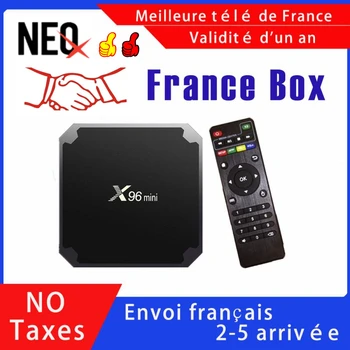 

France x96mini Android tv box iptv 1G 8G 2G 16G neox x96mini smart ip tv set top box only no channels included