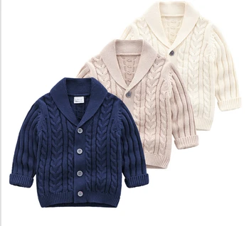 

2020 New Baby Girl Boy Winter Clothes Warm Buttons Knitted Sweater Cardigan Spring Autumn Top Baby Children Clothing Boys Girls