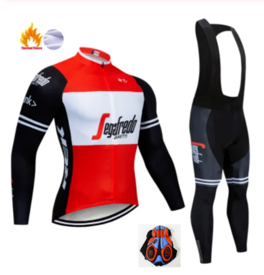 Зимняя Теплая Флисовая одежда для пеших и вело походов одежда для велосипеда Майо/майки для велоспорта/Одежда для горного велосипеда Ropa Ciclismo - Color: Winter Cycling Suit