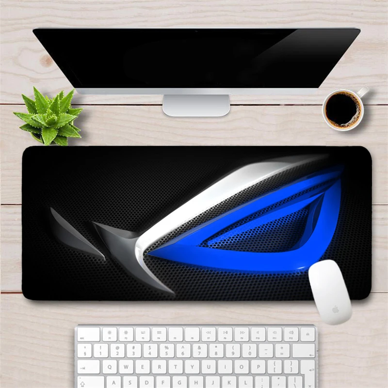 Skup Duża 80x40cm fajne ASUS podkładka pod mysz do gier dla graczy Gamer blokowanie krawędzi XXL gumowe republiki graczy podkładka pod mysz podkładka pod mysz trwałe biurko na laptopa mata