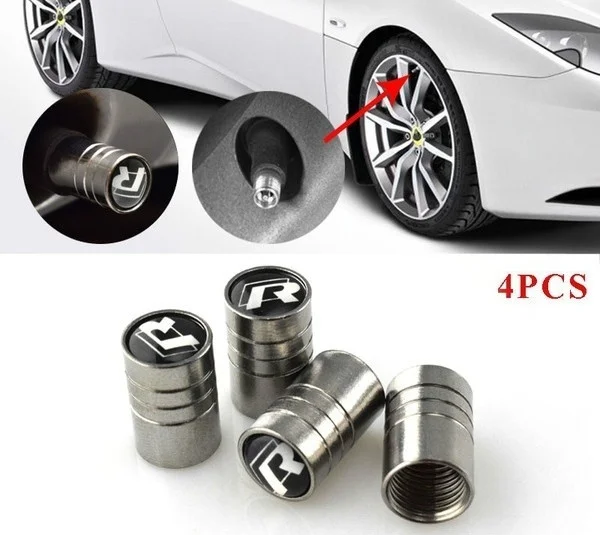 

Universal 4pcs Auto Car Tire Valves Cover Metal Wheel Caps motorcycle bicycle Air Valve Stems Dustproof Accessories