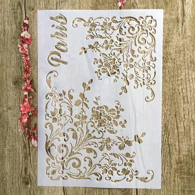 29 * 21cm Plant leaves seaweed DIY Stencils Wall Painting Scrapbook Coloring Embossing Album Decorative Paper Card Template 56089