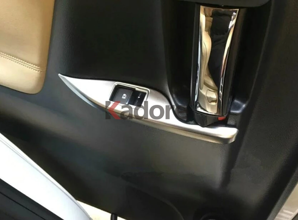 Для Toyota Alphard автомобильный стеклоподъемник переключатель панели накладка из углеродного волокна аксессуары для интерьера авто наклейки