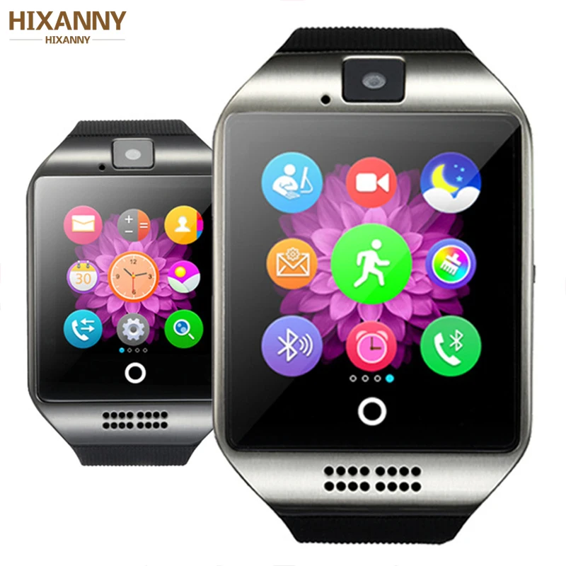 

Smart Watch Q18 Passometer Smart Clock with Touch Screen Camera TF card Bluetooth Smartwatch for Android IOS Phone Men Watch