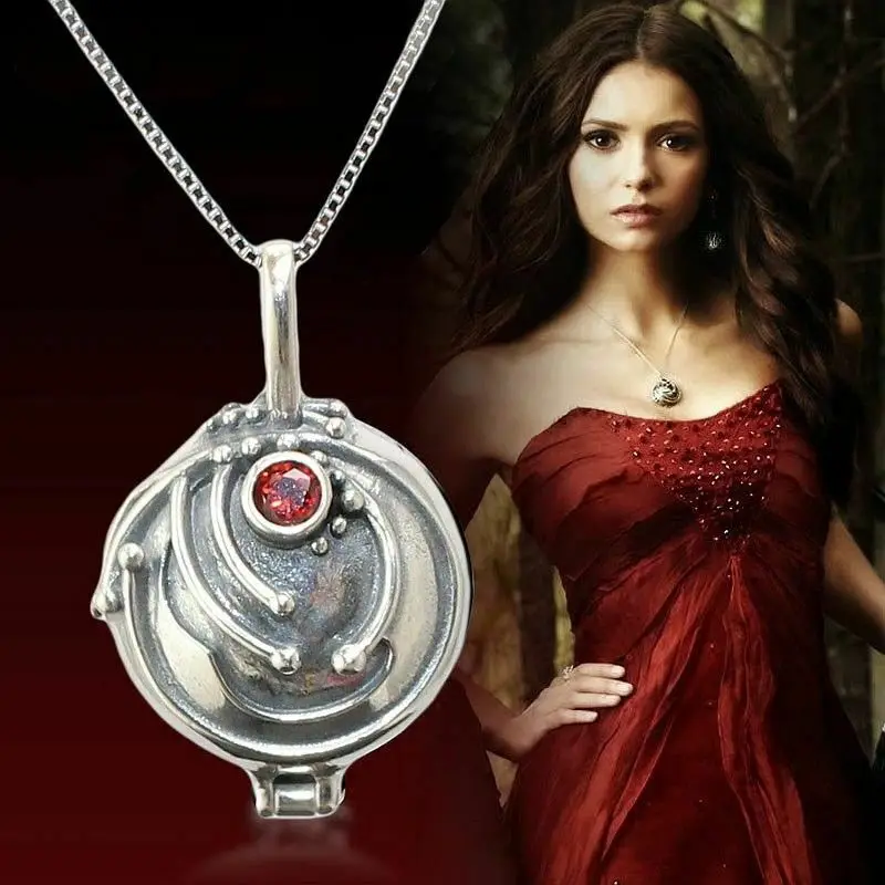 

The Vampire Diaries Elena Vervain Necklace S925 Sterling Vampirina Pendant Women Girls Jewelry Necklace Birthday Gifts
