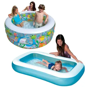 

Family Inflatable Swimming Pool Blow Up Portable Summer Water Play Pool Outdoor Paddling Pool For Boys Girls Kids Dropshipping