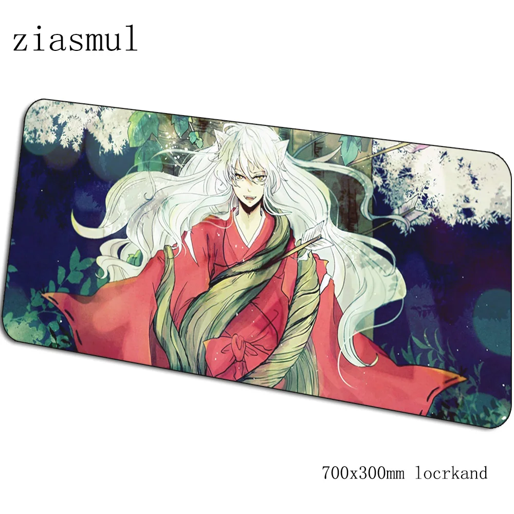 Inuyasha коврик для мышки с аниме мультяшный компьютерный коврик 700x300x3 мм игровой коврик большой красочный Коврик для мыши Клавиатура Игры pc gamer стол - Цвет: pattern 7