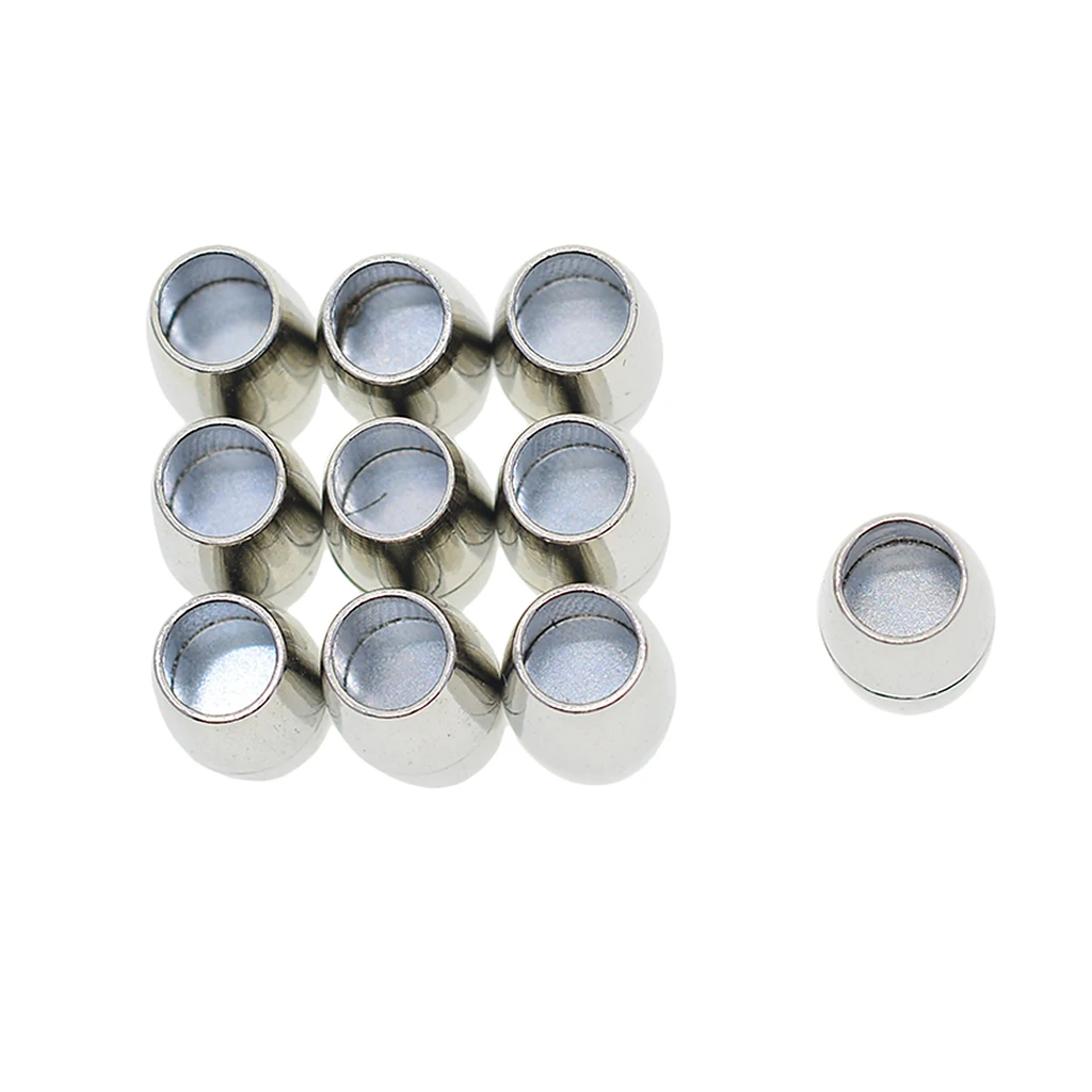 20x Barrel Magnetic Clasp Bracelets Connector for DIY Jewelry Kumihimo Cord