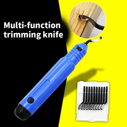 Cuchillo desbarbador de uso manual, herramienta de corte de chaflán con mango para eliminar residuos y rebabas
