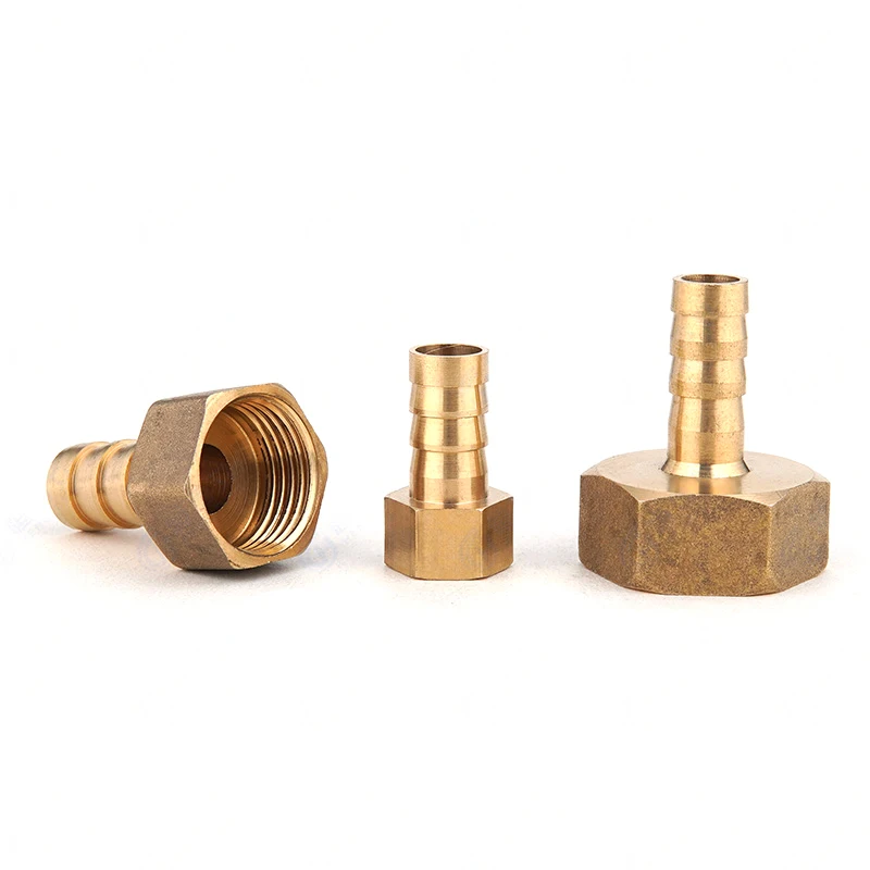 Brass Hose Fitting 6/8/10/12/14/16/19mm Barb Tail 1/8 1/4 3/8 1/2 3/4 1 BSP Female Thread Copper Coupler Adapter Connector elbow brass barbed fitting 8 16mm hose barb x 1 4 3 8 1 2 female thread coupler connector adapter for fuel gas water copper